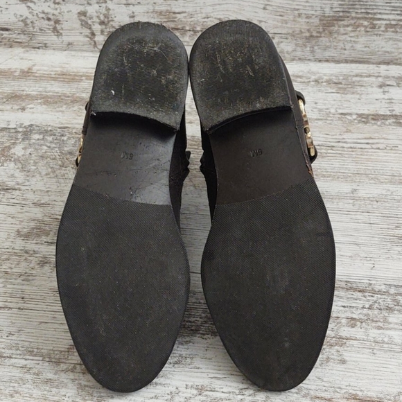 🟩Tory Burch Brown Leather Gemini Bootie - Picture 10 of 13